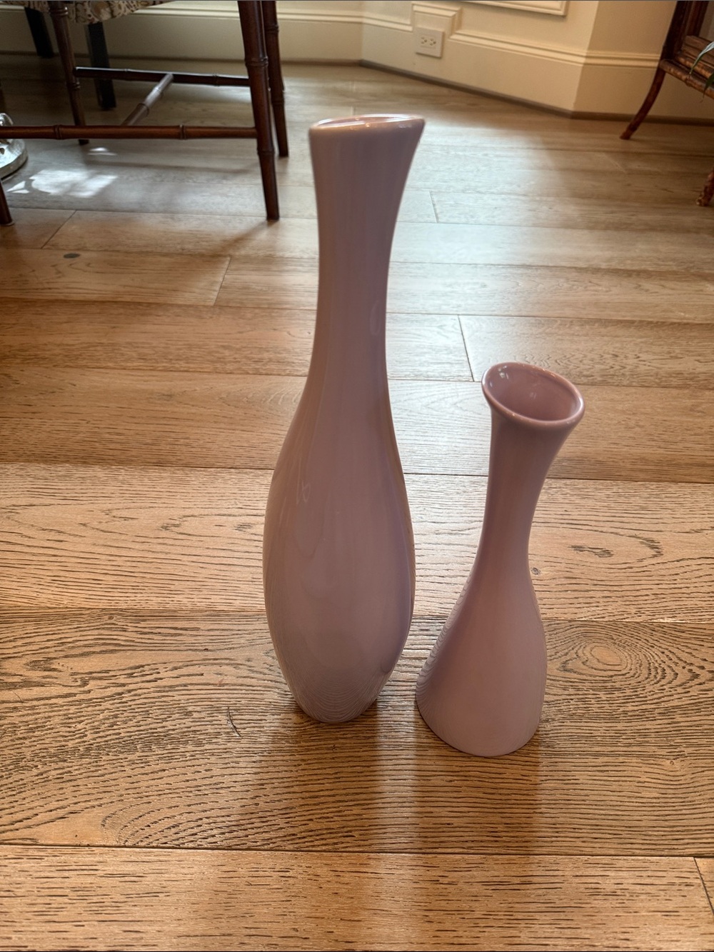 GANZ Lilac Ceramic Bud Vases - Pair
